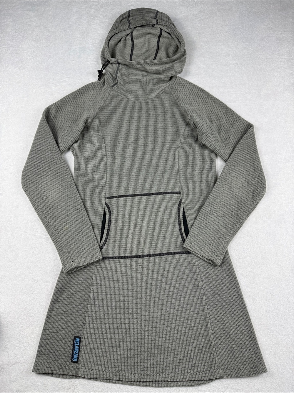 Melanzana Microgric Waffle Knit Hooded Sweater Dress Women’s Small